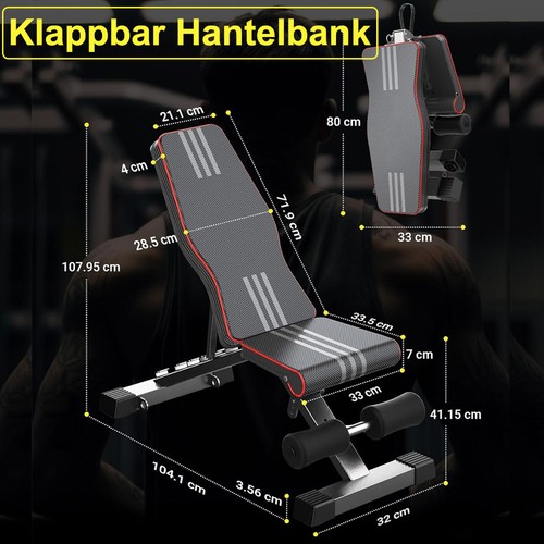 Klappbare hantelbank - klappbare,